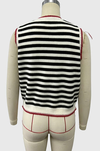 Cropped Crew Neck Lobster Vest