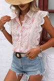 Lace Sleeveless Cropped Tank Top