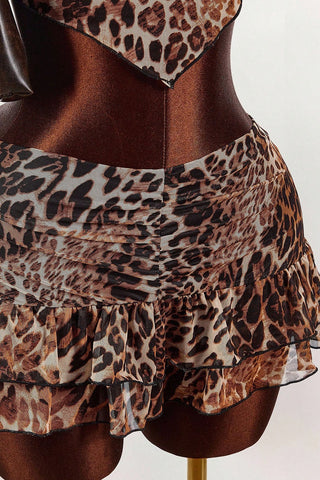Strapless Printed Skirt Set