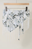 Elephant Print Fringe Scarf