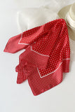 Polka Dot Square Scarf with Border