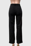 Stud Cutout All-Over Straight Jeans