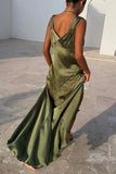 Sleeveless Split-Hem Midi Dress