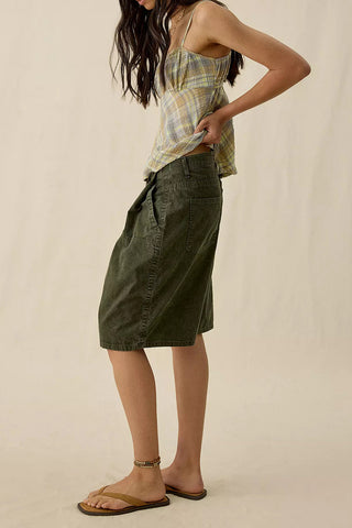 Button Detail Pocket Casual Shorts