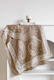 Paisley Print Fringed Scarf