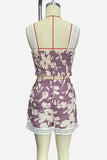 Floral Smocked Short Set