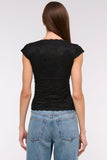 Ruched Lace Crop Top