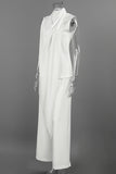 Draped High-Neck Pants Set