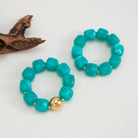 Chunky Beaded Stretch Bracelet