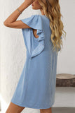 Flutter-Sleeve Casual Dress