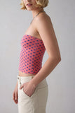 Zebra-Print Bustier Tube Top