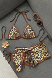Tie-Front Bikini Set with Intricate Details