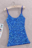 Sequin Scoop Neck Sleeveless Cami