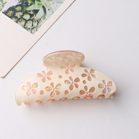 Floral Cutout Claw Hair Clip