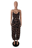 V-Neck Tie-Front Palazzo Jumpsuit