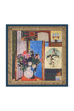 Patchwork Floral Print Square Scarf