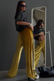 Striped Side Wide-Leg Sweatpants