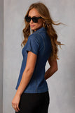 Button-Front Short Sleeve Shirt