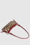 Leopard Print Shoulder Bag with Side Ties