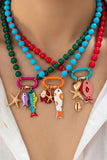 Ocean Charm Beaded Necklace