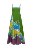Floral Square Neck Maxi Dress