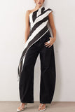 Asymmetrical Striped Tank Top