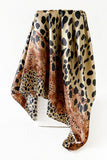 Animal Print Asymmetric Scarf