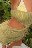 Cut-Out Crochet Cover-Up Dress