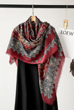 Floral Print Square Scarf