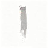 Chain Beaded Safety Pin Brooch