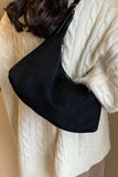 Suede Slouchy Shoulder Bag