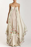 Flowing Maxi Dress with Layered Design