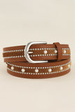 Pearl Stud Buckle Belt