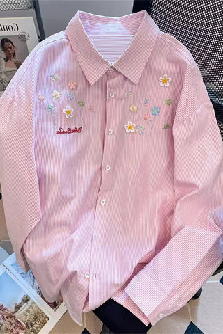 Floral Button-Front Shirt