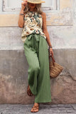 Printed Sleeveless Top & Pants Set