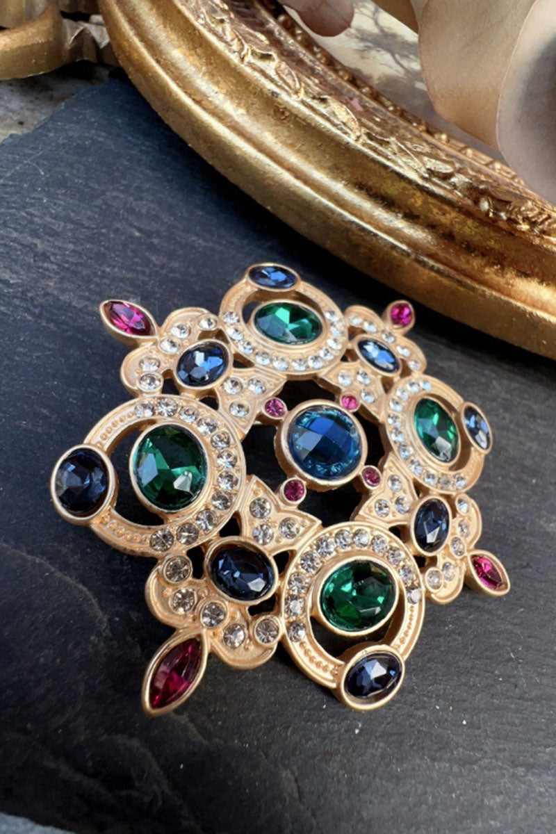Vintage-Inspired Ornate Statement Brooch