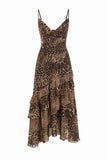 Tiered Ruffle Midi Dress