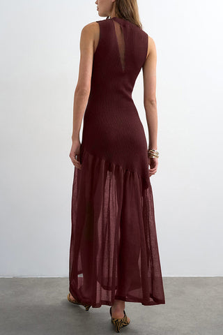 Panel Knit Maxi Dress