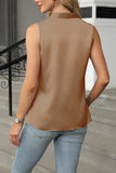 Button-Detail V-Neck Tank Top
