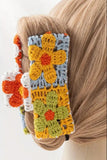 Crochet Floral Hair Claw