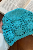 Floral Crochet Open-Knit Bucket Hat