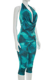 Halter Neck Pants Set