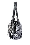 Animal Print Hobo Bag with Hardware