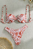 Floral Print Bikini Set