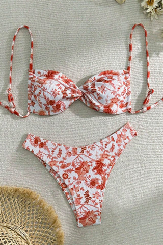 Floral Print Bikini Set