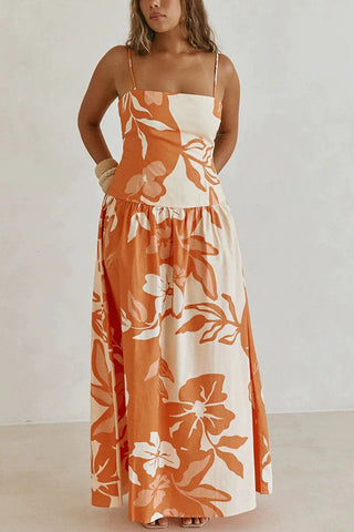 Floral Strappy Vacation Dress