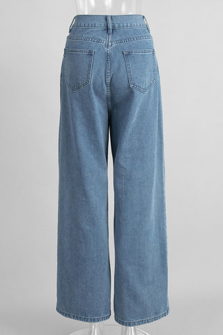 High-Waist Wide-Leg Jeans
