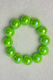 Iridescent Bead and Translucent Resin Bangle