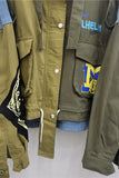Patchwork Utility Cargo Jacket