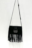 Fringe Buckle Crossbody Bag